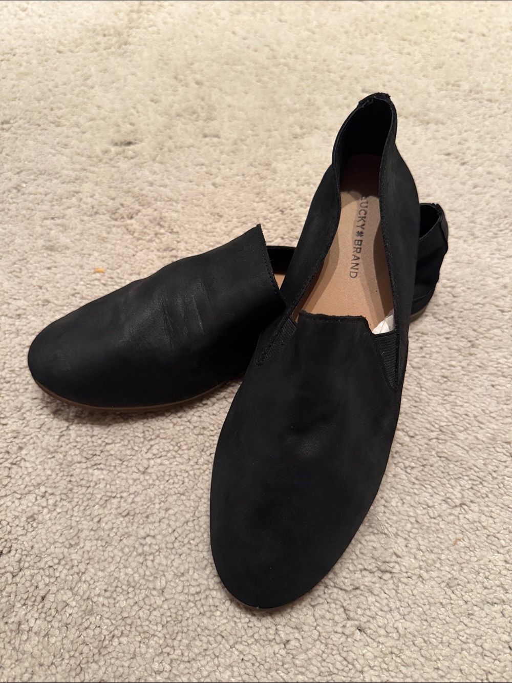 Lucky Brand Black Women's Slip-On Flats